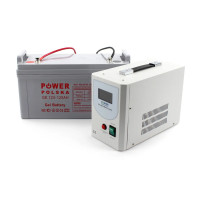 Комплект резервного живлення Power Polska Інвертор НВ0812 (640Вт) та акумулятор Gel Battery GE 12V, 120AH  Надійне джерело енергії для дому та бізнесу