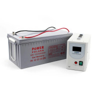 Комплект резервного живлення Power Polska  ДБЖ 12V НВ0812 640Вт з гелевою батареєю GE 12V, 200AH для безперебійної роботи
