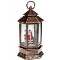 Святковий водяний ліхтар із Сантою та ефектом снігу 807