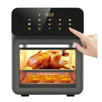 Аерогриль SilverCrest 15L, 3000W, чорний з сенсорним управлінням