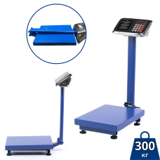 Надійні торгові ваги до 300 кг з посиленою стійкою та рельєфною платформою для вашого бізнесу