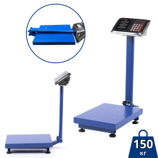 Надійні та точні торгові ваги до 150 кг з посиленою стійкою та рельєфною платформою для вашого бізнесу