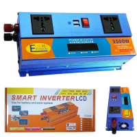 Перетворювач напруги ERYUAN Power Inverter 3500W – ваша мобільна розетка 220V з дисплеєм та USB