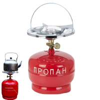 Газовий балон 5 л червоний + пальник 21 см