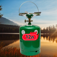 Газовий балон 12 л з пальником (зелений) – Економія та комфорт у будь-яких умовах
