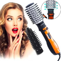 Фен-щітка Gemei GM 4828 – Професійний Мультистайлер 3-в-1 для Ідеального Укладання