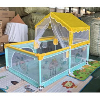 BabySky Tent — складаний ігровий манеж із навісом та москітною сіткою для безпечних пригод