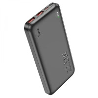 Зовнішній акумулятор Hoco J101 Power Bank 10000 mAh  22.5W  Black з підтримкою швидкої зарядки, USB-Type-C виходами та LED-індикатором