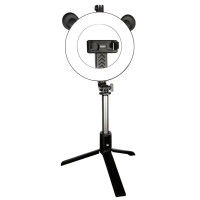 Кільцева LED-лампа Earldom ET-ZP22 діаметром 16 см з тримачем для смартфона, 3 режимами освітлення та регулюванням яскравості 