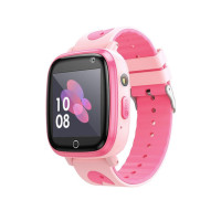 Дитячий смарт-годинник Hoco Y100  Smart Baby Watch з функцією дзвінків, сенсорним екраном та рожевим силіконовим ремінцем