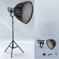 Професійний комплект освітлення Tolifo KW200B Pro Fill Light LED прожектор 220W з Bluetooth-керуванням 60 м софтбокс 90 см і регульований штатив