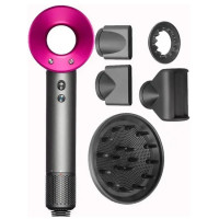 Професійний безлопатевий фен для волосся Leafless Hair Dryer 5 в 1 з насадками для сушіння, укладки та іонізацією