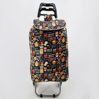 Господарська сумка-візок SYD-016E на колесах із металевим каркасом  містка та міцна тачка для покупок і перевезення речей