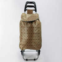 Господарська сумка-візок SYD-016T-6 з металевим каркасом і посиленими колесами  надійна тачка для покупок, ринку та дачі