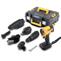 Набір акумуляторних інструментів RD00-84 у кейсі, 21V універсальний комплект для дому, ремонту та майстерні