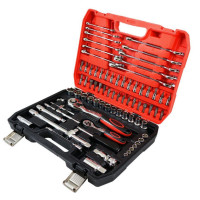 Набір 78 інструментів для ремонту тріскачок  ключі, головки та насадки з хром-ванадієвої сталі для автомобіля та майстерні