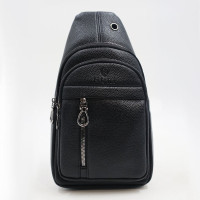 Чоловіча нагрудна сумка 9156  міцна екошкіряна сумка через плече для міста, подорожей та щоденного використання