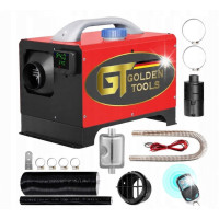 Автономний дизельний обігрівач Golden Tools GT-NO-0008 8 кВт, 12 В з LCD-дисплеєм і пультом дистанційного керування, бак 5 л автономка