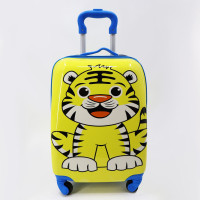 Дитячий чемодан на колесах A-4, міцна пластиковий валізка з телескопічною ручкою і просторим відділенням