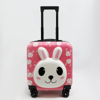 Дитячий чемодан D-7 на 4 колесах з міцного пластику та телескопічною ручкою, легка валіза для подорожей