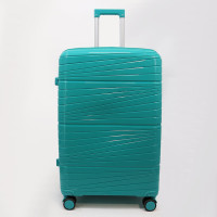 Набір дорожніх валіз Тройка PP2022-22 Easy Move з поліпропілену легкі, міцні та місткі чемодани трьох розмірів з поворотними колесами для подорожей