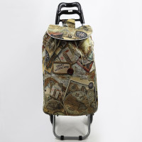 Господарська сумка-візок SYD-882T MAPS з металевим каркасом