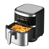 Аерофритюрниця Hoffmans HM-788 Premium DoubleHeat, 12 літрів, 2400 Вт, з двома ТЕНами, сенсорним керуванням, LED-дисплеєм  для здорового приготування страв без олії