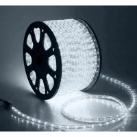 Світлодіодна гірлянда-дюралайт 100 м MA764, холодний і теплий білий, 8 режимів світіння, гнучкий водостійкий шланг для зовнішнього та внутрішнього декору