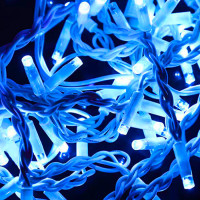 LED гірлянда XMAS 100L 3.3 Line B-1, 10 м, синє світло, для зовнішнього та внутрішнього використання, можливість з’єднання, святкове освітлення