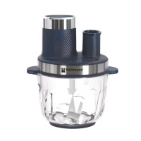 Металевий багатофункціональний подрібнювач Hoffmans HM-8849 10-в-1, 1800 Вт, чаша 3.8 л з нержавіючої сталі професійний електричний кухонний комбайн