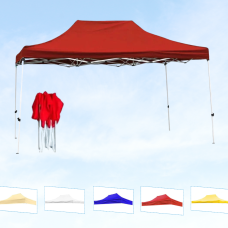 Елегантний бежевий розсувний намет з білим каркасом 2×3 м