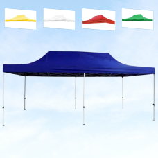 Елегантний розсувний намет: червоний колір, 3×6 м, білий каркас