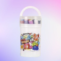 Барвистий набір акрилових маркерів. 18 кольорів – ваш інструмент для безмежної творчості!