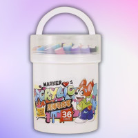 Набір акрилових маркерів із 36 кольорів – безмежна палітра для вашої творчості!